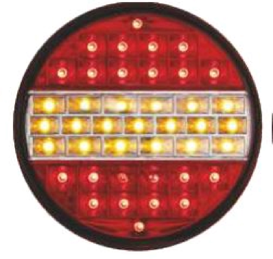 Stop Lamba LED'li Stop + Park + Sinyal 3 Fonksiyonlu Hamburger 12V | OEM 201309-SK 12V