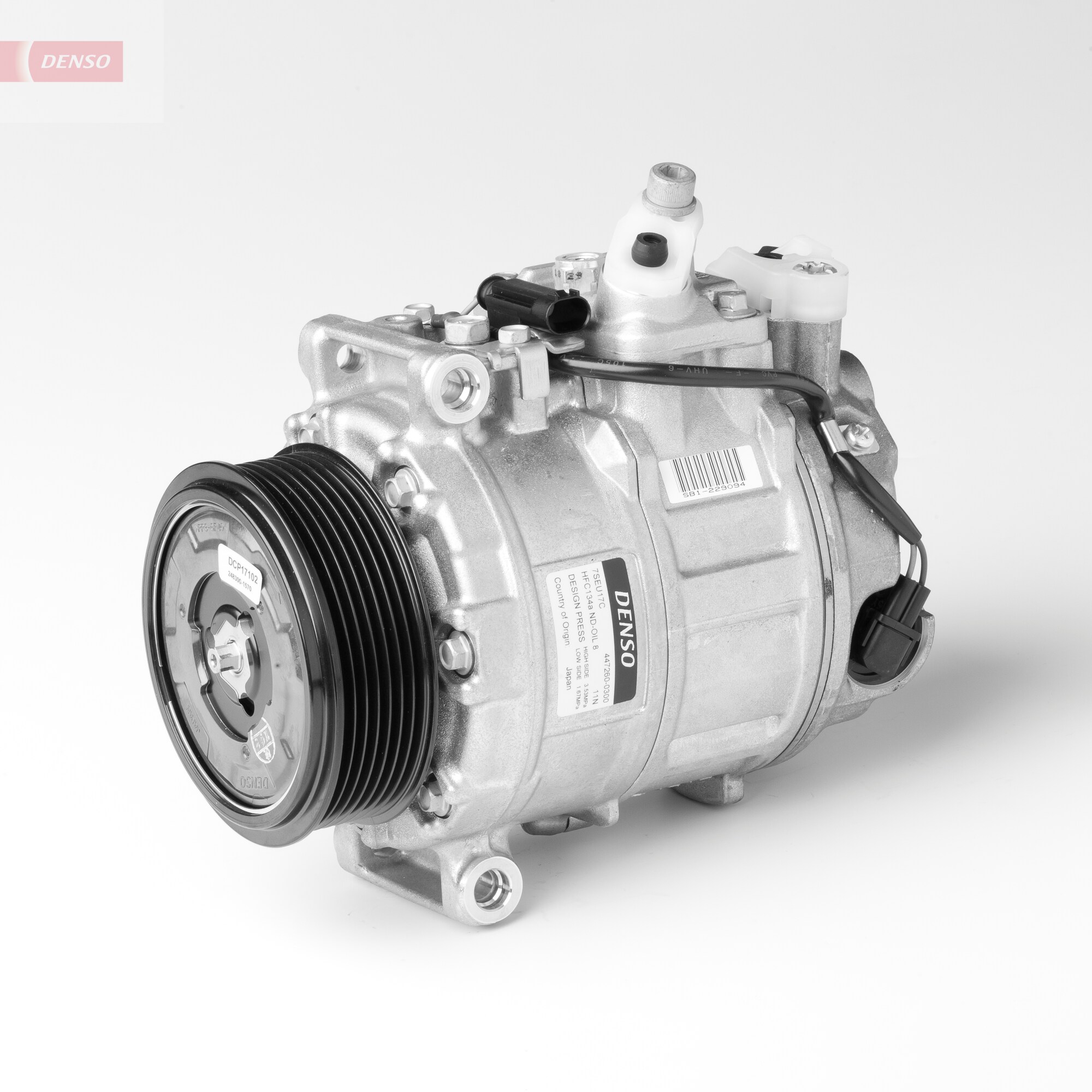 Klima Kompresoru X164 09>12 W203 03>07 C219 05>10 W211 05>08 W163 01>05 W251 06>12 W221 05>13 Vito W639 06> Sprinter W906 W907 09> | DENSO DCP17102 | OEM A0012303211