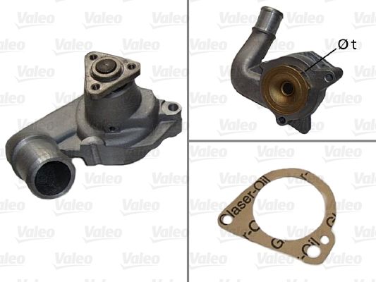 Devirdaim Su Pompasi Fiesta IV 95>03 Ford Ka 96>08 1,3 Mazda 121 III 1,3 96>03 | VALEO 506581 | OEM 1000398 1000398 1020567 1109341 1020567 1109341
