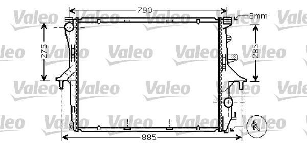 Motor Su Radyatoru Audi Q7 Porsche Cayenne Touareg 3,0TDI 3,2 / 4,2 / 5,0 / 6,0 / 3,6FSI / 3,0TFSI 03>10 | VALEO 734741 | OEM 7L6121253A 7L6121253A 7L0121253A 95510614200 7L0121253A 95510614200
