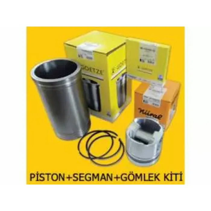 Motor Piston+Segmani Megane 2 Scenic Clio 3 Modus Laguna 3 Kangoo (1.5DCI EURO4 K9K) [(76.00MM) (0.50MM) (-0.20MM Kısa)] | GOETZE 877183205010AG | OEM 120A18456R 120A18655R 12A195855R