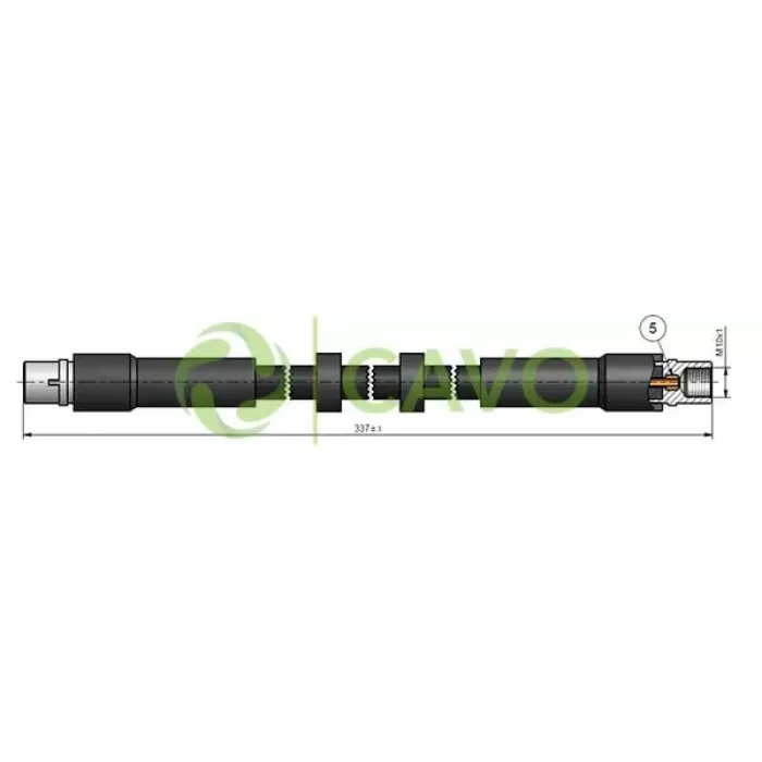 On Fren Hortumu A6 05>11 | CAVO C900 639A | OEM 4F0611707 4F0611707 4F0611707B 4F0611707B
