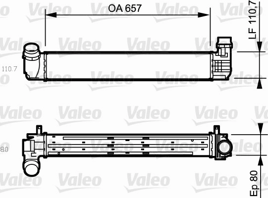 Turbo Radyatoru Megane III Scenic III 2,0 / 1,9DCI | VALEO 818870 | OEM 144960022R