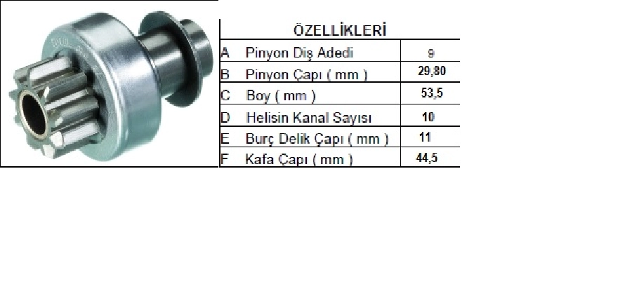 Marş Dişlisi 9D Denso Tipi Şanzumanlı (0809) Honda Civic Toyota 1.3-1.6 Eski Model Corolla, Isuzu-Impulse Da | OEM 74949