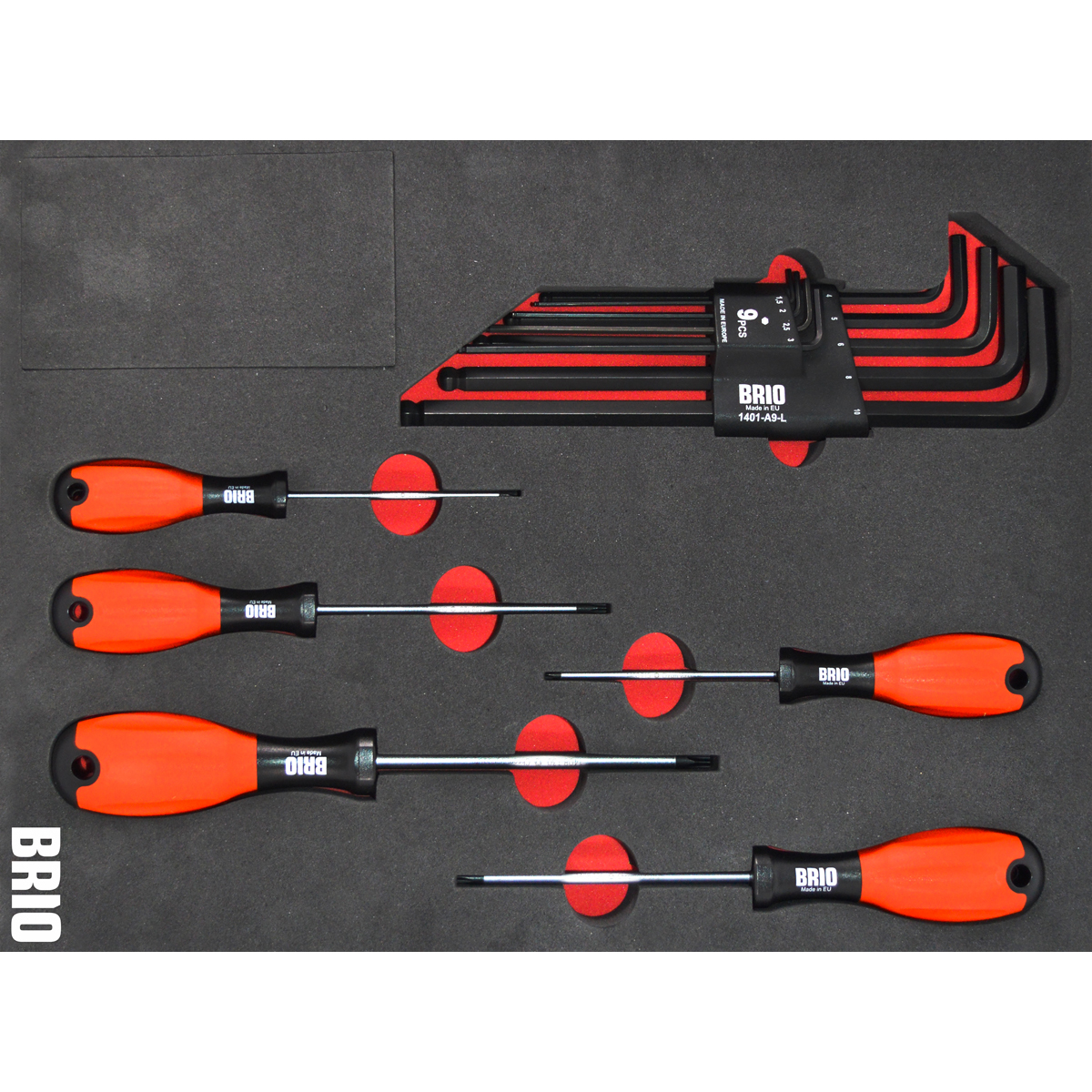 Tornavida Torx Seti ve Allen Seti Uzun 14 Parça Sünger Yataklı | OEM 9011-1401TX5A9L