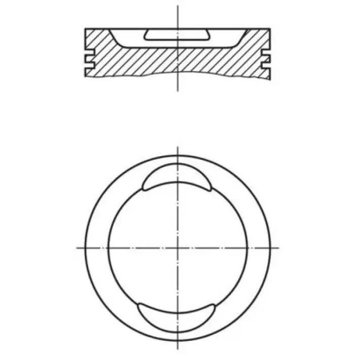 Motor Piston Segman Punto Palio Albea Doblo 1,2 8V (040) / (71,20MM) | MAHLE 0094101 | OEM 5893652