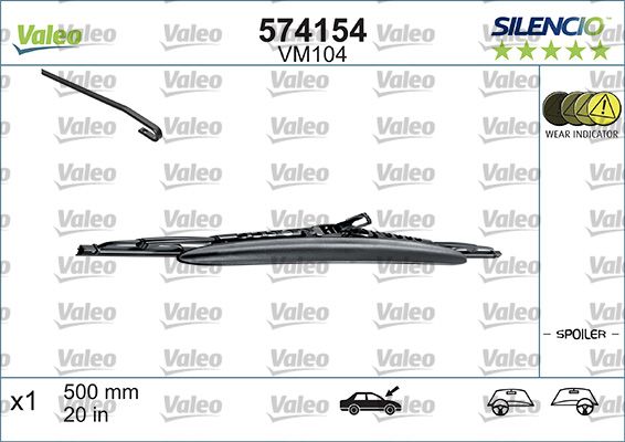 Silecek Supurgesi 500MM Astra Corsa 3 / 5 Kapi | VALEO 574154 | OEM 6426RT