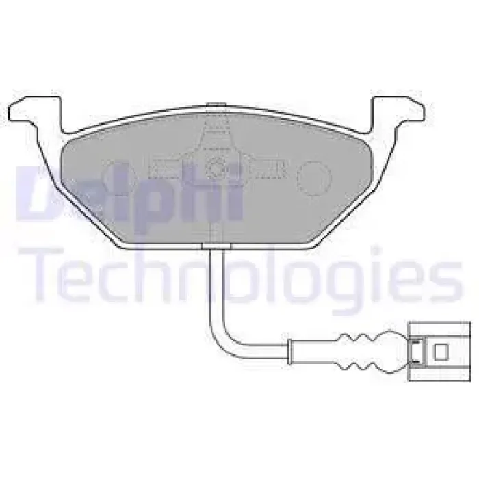 Fren Balatasi On Caddy Golf 5 6 Jetta A3 Altea Leon Toledo Octavia 1.4 1.6 1.9 2.0TDI Tsi | DELPHI LP1514 | OEM 1J0698151E 1J0698151G 1K0698151A 1K0698151M