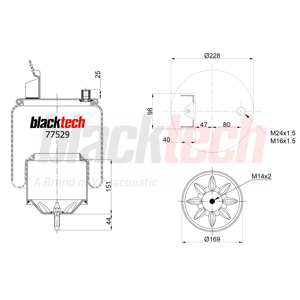 Körük Komple Metal Pistonlu | OEM 1076418