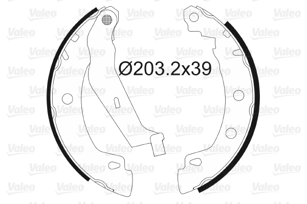 Arka Fren Balatasi Pabuc Megane I 96>03 | VALEO 562629 | OEM 7701204835 7701204835 7701206242 7701207266 7701206242 7701207266