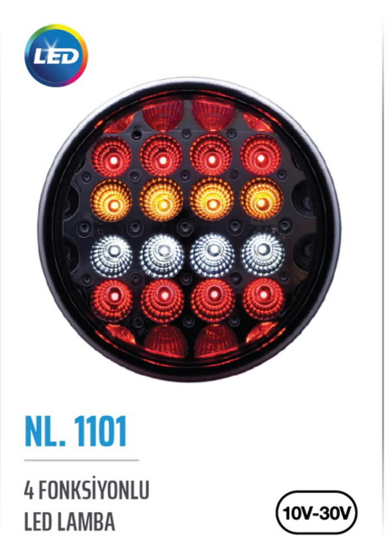 4 Fonsiyonlu LED Hamberger (10V-30V)