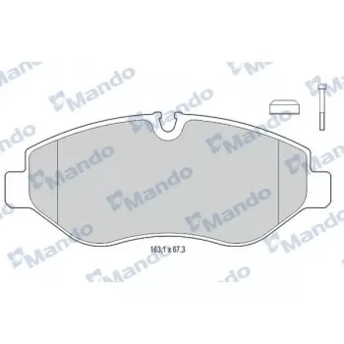 Fren Balatasi On Vito W639 07> Vito W447 14> Crafter 06> Sprinter 06> | MANDO MBF015671 | OEM 2E0698151 A9064210400