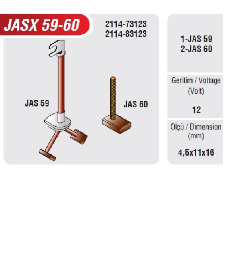 Marş Kömürü | OEM JASX59-60