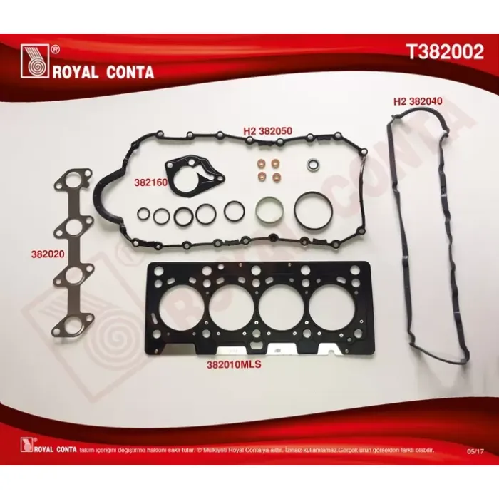 Motor Takim Contasi Kecesiz Megane Kangoo Clio 1,5DCI K9K | ROYAL T382002 | OEM 7701473371 7701473371 7701712831 7701712831