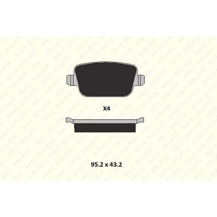 Arka Fren Balatasi Mondeo IV CA2 07>14 S-Max 09> 06> S-Max 09> Mondeo III 00>07 IV 07> Kuga 08> Galaxy III 06> / S80 II 06> S80 Volvo 07> V70 06> V70 Volvo 07> XC70 06> / Freelander 2 2.2 | KALE B 24537 157 24 MSH | OEM 6G9J 2M008 GB LR003657