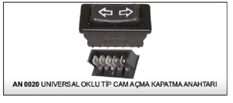 Cam Kaldırma Anahtarı Oklu 5 Pin AN101 | OEM AN0020