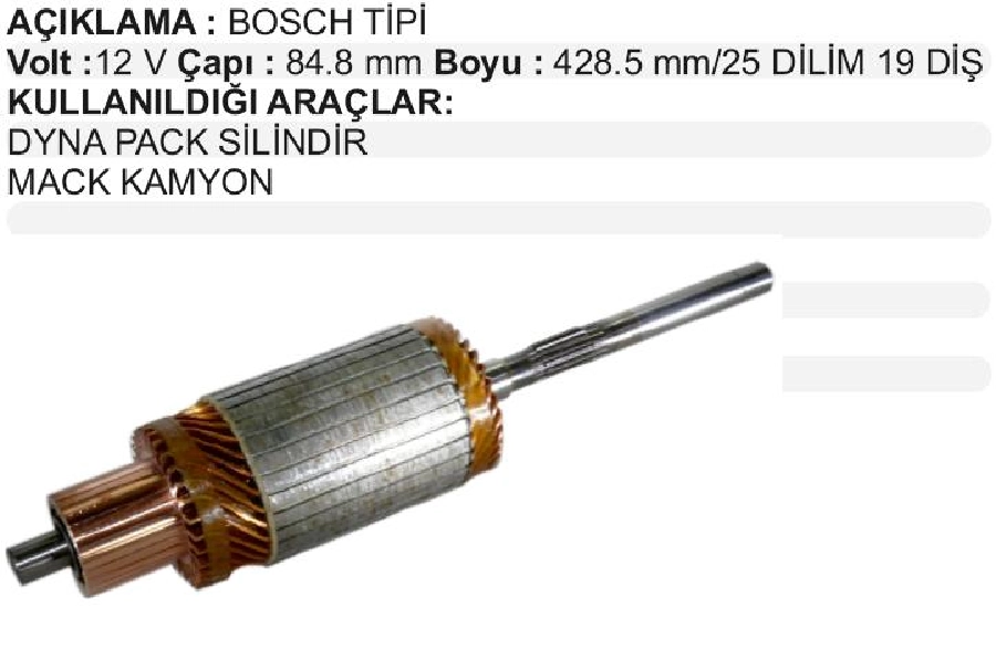 Marş Kollektörü Bosch 005 Dynapac Sılındır 0 001 421 | OEM IM1135