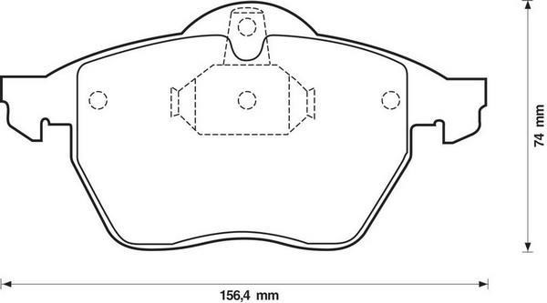 On Fren Balatasi Vectra B X20XEV | EUROREPAR 1617260480 | OEM 93191802 1605036
