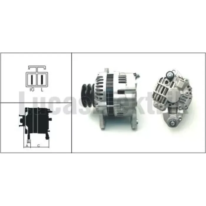 Alternator 24V 50A Mitsubishi Fuso Canter | LUCAS LEA0650 | OEM A003TN5188 A3TN5288 ME017614