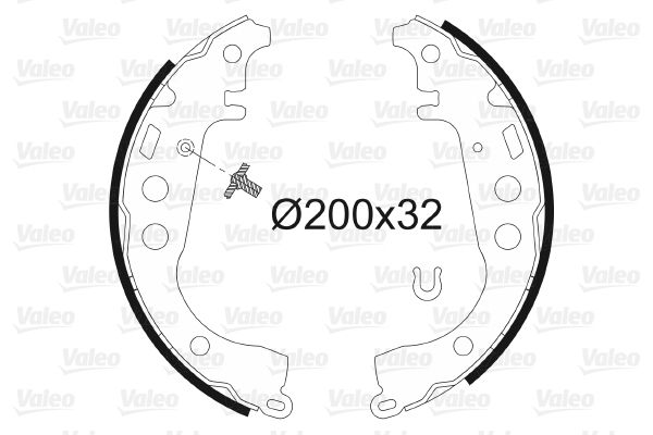 Arka Fren Balatasi Pabuc Toyota Yaris 99-05 | VALEO 562746 | OEM 044950D070 044950D070 0449547010 0449552020 0449547010 0449552020