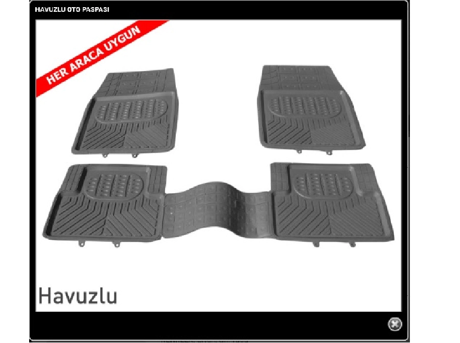 Paspas Askılı Lux Siyah - Havuzlu Şaft Üstlü | OEM RBR816