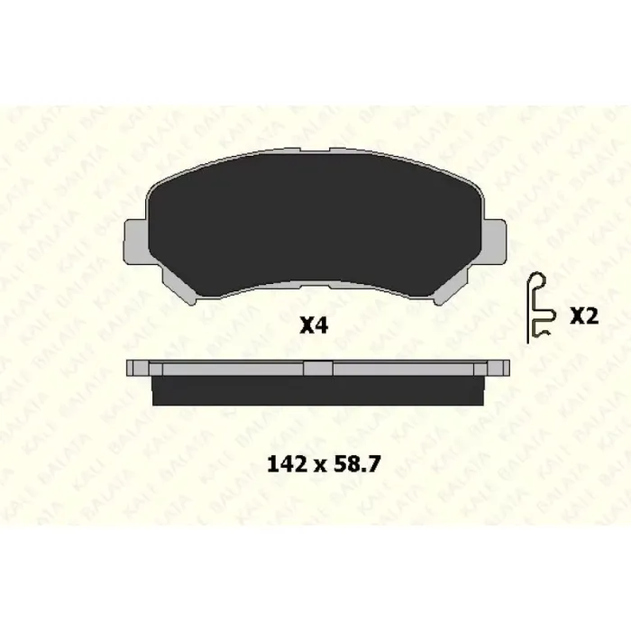 On Fren Balatasi Nissan Qashqai 2007 2012 X Trail 2008 2011 Renault Kaleos 2,0 DCI | KALE B 24632 170 14 ANS | OEM 5581057L00 5581057L00 D10609N00A D1060ET01A D10609N00A D1060ET01A