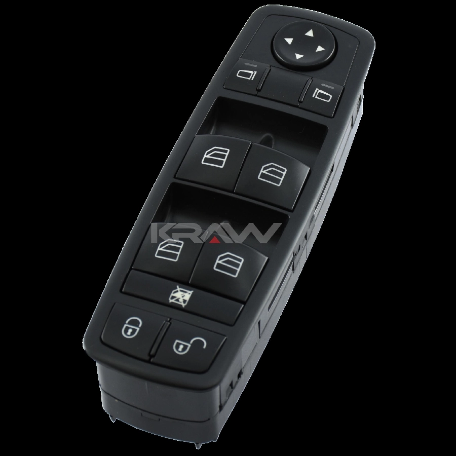 Cam Açma Şalteri On Sol (Komple, Siyah 9174) A-Class W169 2004-2012 B-Class W245 2005-2011 | OEM AN-536