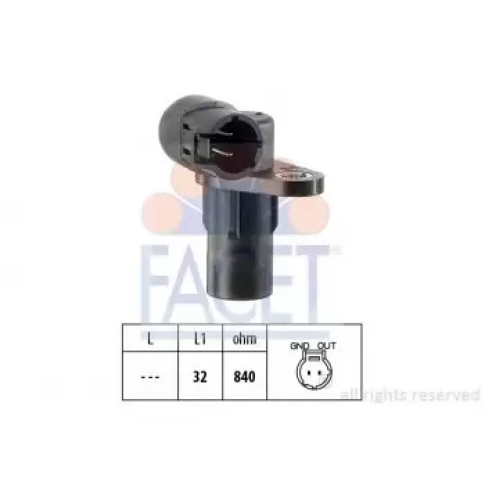 Krank Mili Sensoru Eksantrik Megane 2 Scenic 2 Master 2 Trafic 2 Laguna 2 Vivaro Movano 1.9DTI | FACET 9.0291 | OEM 7700113552