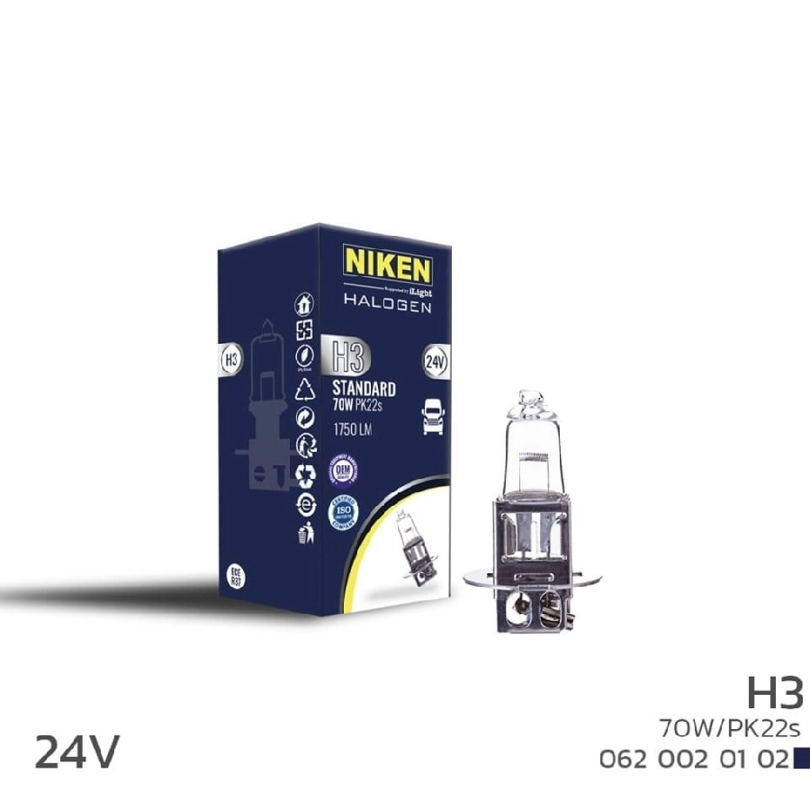 Ampul 24V H3 70W Halojen Ampul PK22s | OEM 0620020102