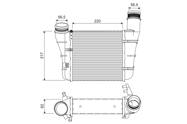 Turbo Radyatoru A4 1.9 Avf Avb 00>04 | VALEO 818757 | OEM 8E0145805F 8E0145805F 8E0145805S 8E0145805S