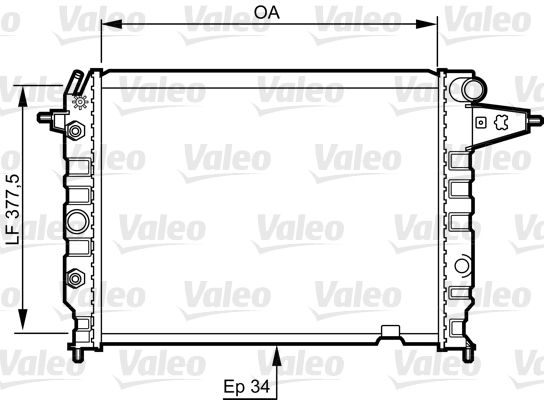 Motor Radyatoru Vectra A 1,6 / 1,8 / 2,0 / 1,7D Otomatik | VALEO 730395 | OEM 52450801 52450801 52450802 90323555 52450802 90323555