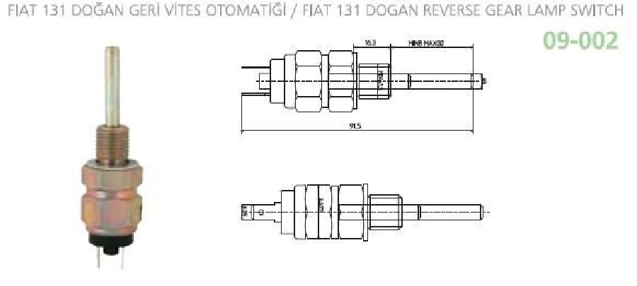 Fiat 131 Doğan Geri Vites Otomatiği | OEM 09-002