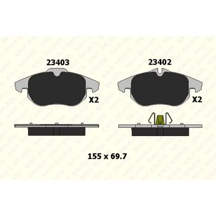 On Fren Balatasi Vectra C Zafira B Astra H Signum | KALE B 23402 206 05 ANS | OEM 1605972