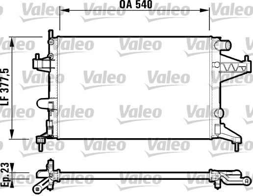 Motor Su Radyatoru (Klimali) Z14XE Corsa C Tigra B | VALEO 732826 | OEM 1300237 1300237 1300333 9201956 1300333 9201956