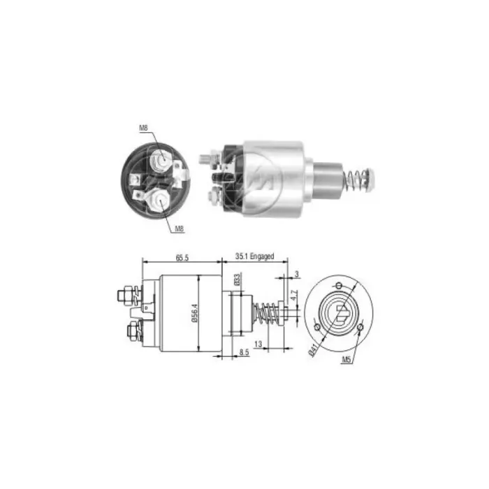 Mars Otomatigi 12V VW Opel 2 Fisli (CBSB603) | ZM 0576 | OEM 027911287 027911287A 055911287