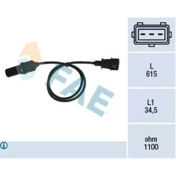 Krank Mili Sensoru Doblo Brava Bravo Marea Palio Punto Albea Strada 1,2 | FAE 79005 | OEM 55189517 7777960 7798691