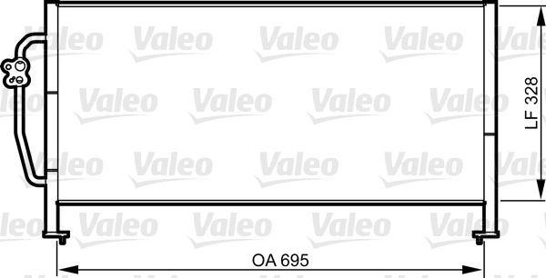 Klima Radyatoru Subaru Forester 97>02 EJ20J | VALEO 814306 | OEM 73210FC000