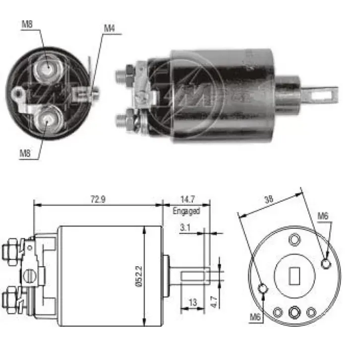 Mars Otomatigi 12V Isuzu Pickup Thermoking | ZM 0781 | OEM 23343W1700 5811510540