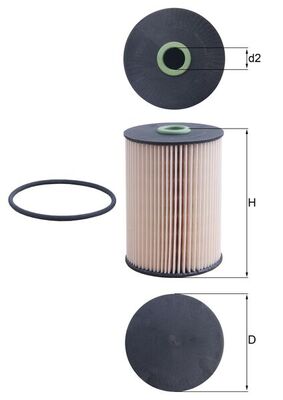 Mazot Filtresi Golf V 03> Jetta III 05> Caddy III 04> Touran 03> / A3 / Octavia 04> 1.9 TDI 2.0 TDI | MAHLE KX228D | OEM 1K0127177B 1K0127177B 1K0127434B 1K0127400N 1K0127400K 1K0127400L 1K0127434B 1K0127400N 1K0127400K 1K0127400L