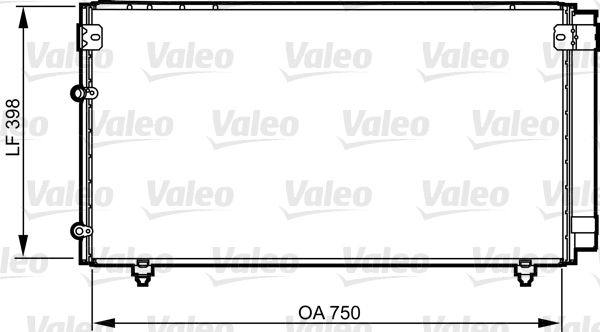 Klima Radyatoru Toyota Avensis Verso 2,0 2,2 03>09 | VALEO 814207 | OEM 8846044440 8846044450