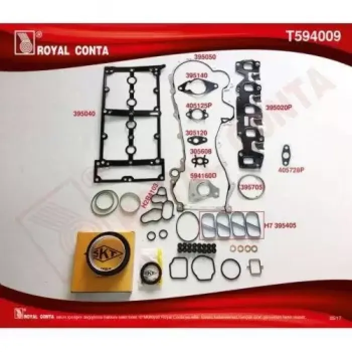Motor Takim Contasi Skt KECELI&REINZ SUBAP,LASTIKLI , (Skcsiz) Doblo III Punto Fiat 500 09> (MOTOR:199,A1 199,A9) | ROYAL T594009 | OEM 71753763 71753763 71753908 71753908
