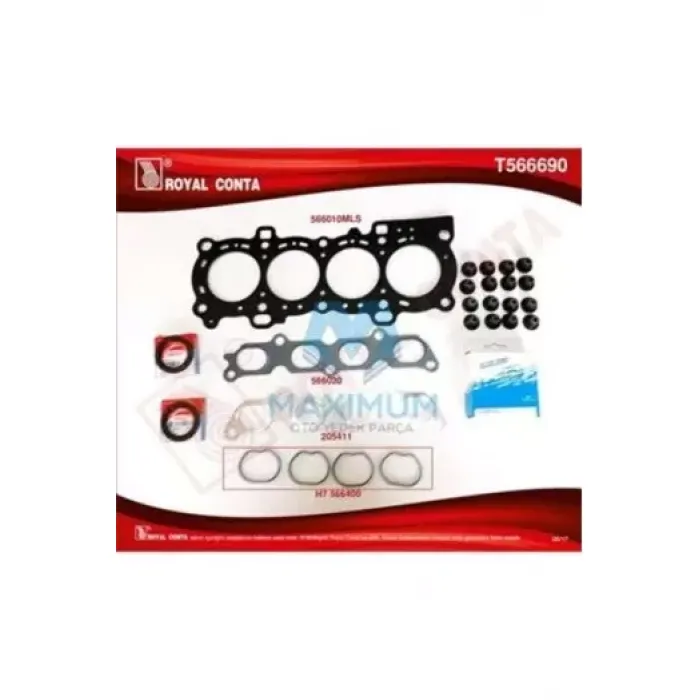 Ust Takim Conta (Corteco Keceli Subap Lastikli Subap Kapak Contasiz) S,K,C Dahil Fiesta V 01>08 Fusion 01>12 1,4 Zetech S 16V Pfi | ROYAL T566690 | OEM 3S4G 6008 UST