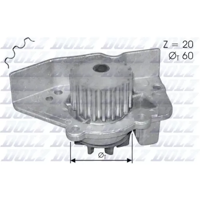 Devirdaim Su Pompasi P205 P405 XU5M 1.6 P306 P406 Xantia Bx Zx XU7JP (1.8 8V) | DOLZ N405 | OEM 120150