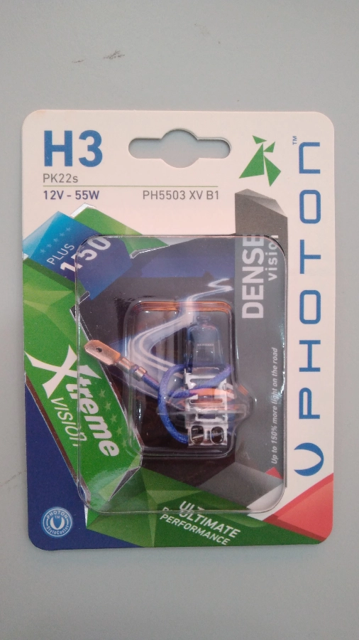 Ampul H3 12V 55W Xtreme Vision + %150 Fazla Işık (Tekli Blister) | OEM PH5503XVB1