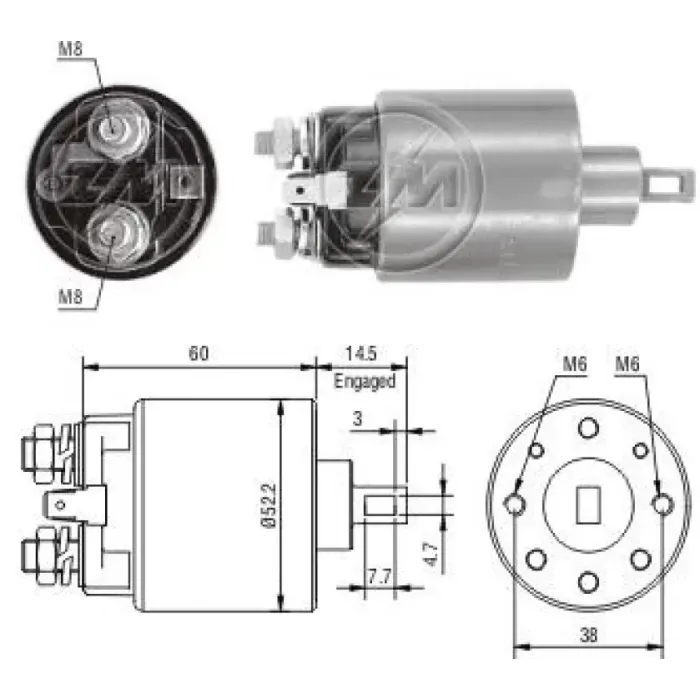 Mars Otomatigi 12V Nissan Micra Sunny Subaru | ZM 0710 | OEM 211427501 211437503 23343M8000