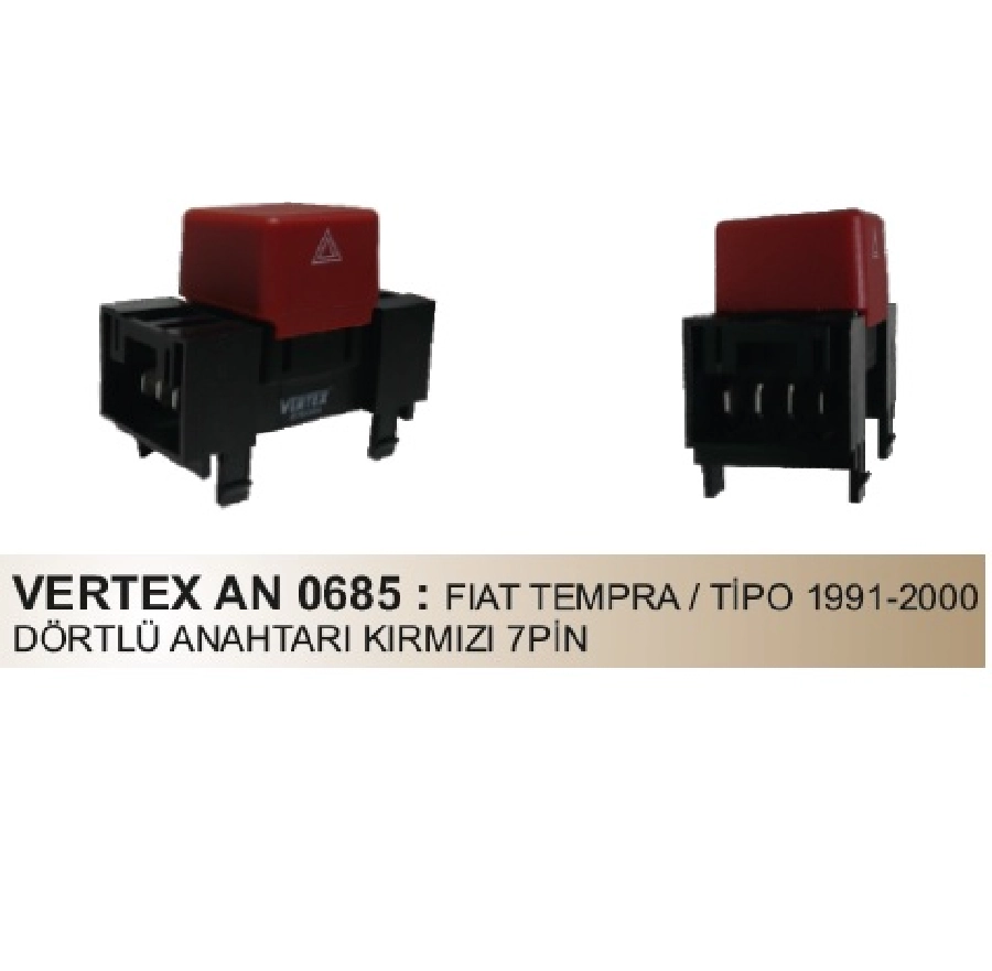 Anahtar Dörtlü Flaşör - Tempra-Tipo 1991-2000 | OEM AN0685
