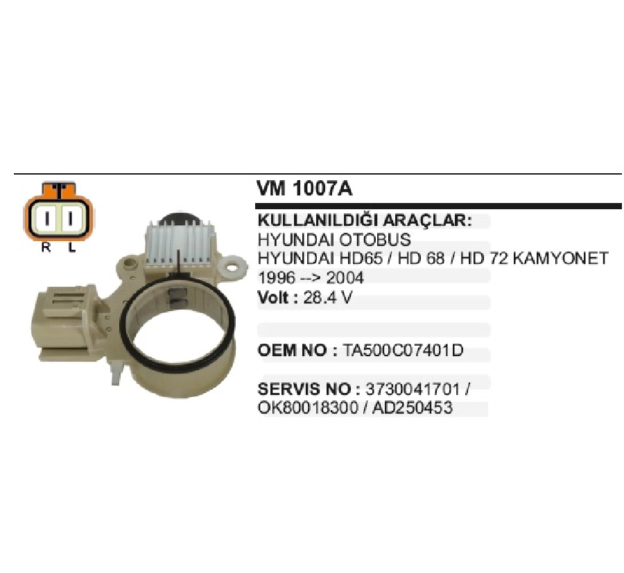 Konjektör Mando 24V Hyundai Kamyon 4,5 Ton Prestıj- - 2004 Klimalı | OEM VM1007A