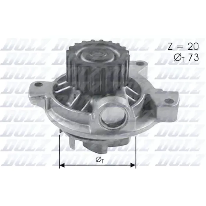 Su Pompasi A100 90>94 A6 94>97 Volvo V70 S80 2,5 Tdi Crafter 06>11 Lt 35 92>06 T4 92>03 2.5TDI Anj Avr Apa Acv Axl Auf Bjk Bjm Bjl | DOLZ A280 | OEM 074121004A 074121005N 074121005M