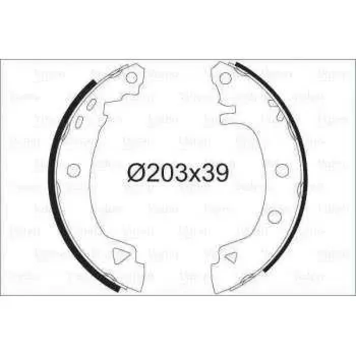 Arka Fren Balatasi Pabuc R19 Expres Brava Bravo Marea | VALEO 562041 | OEM 0060750472 0060750472 60703319 60750319 60703319 60750319