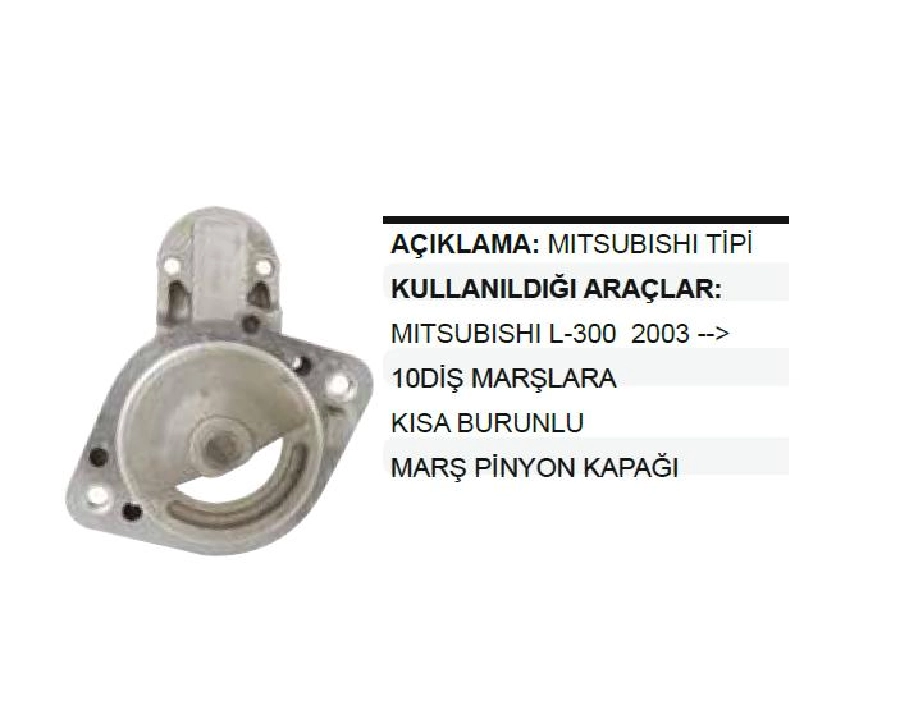 Marş Ön Kap. C Mitsubishi L300 10 Dış Kısa Burun | OEM MC648C